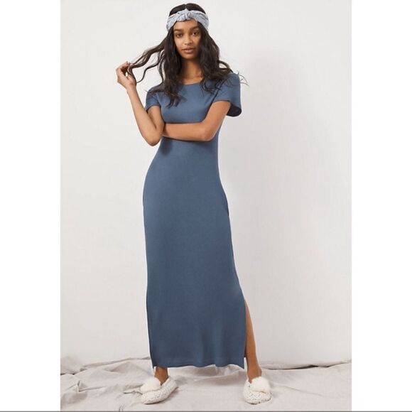 Anthropologie Dresses & Skirts - Anthropologie Emma Waffle Maxi Tee Dress NEW Size Small